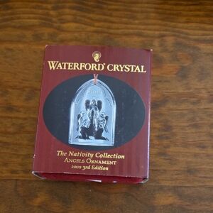Waterford Crystal, Nativity Collection, Angels Ornament, 2000 3rd Edition
